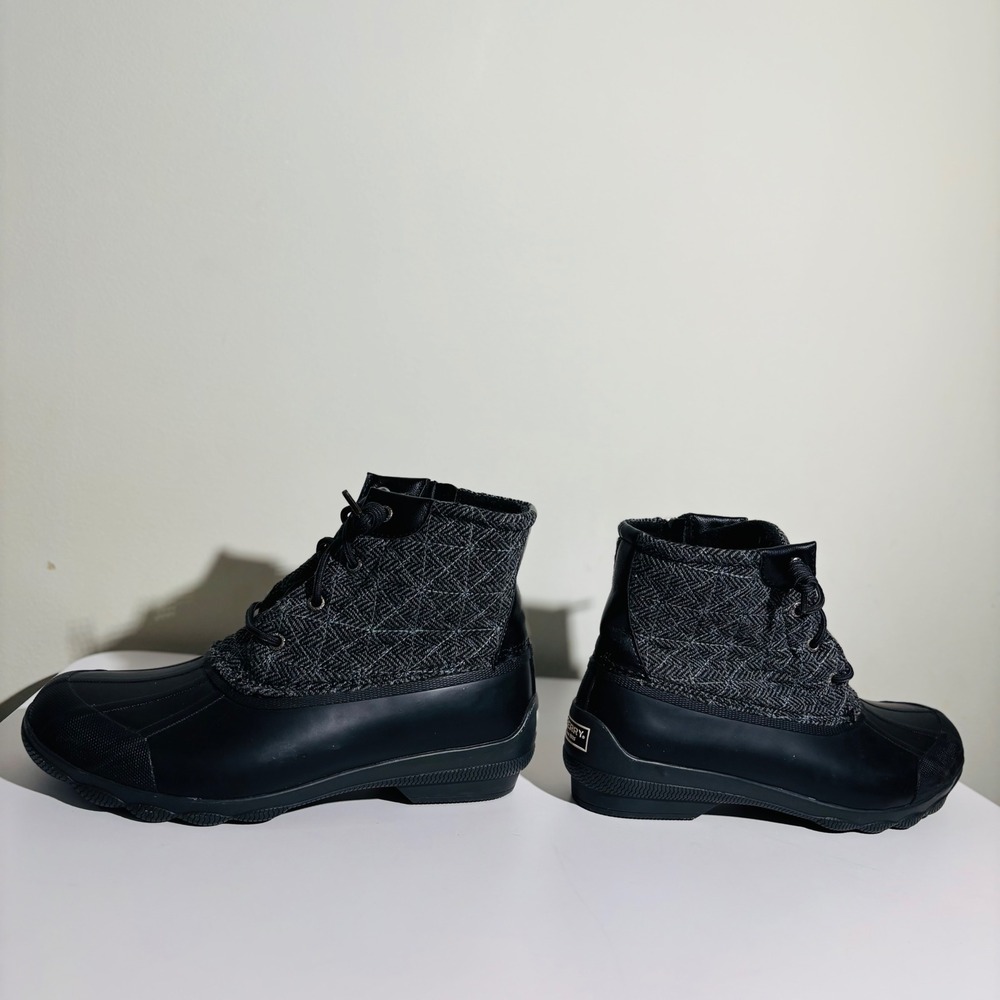 FINAL SALE 🚨 Sperry Syren Gulf Women's Duck Wool Boot 9.5 Grey/Black STS99766 - Picture 3 of 8
